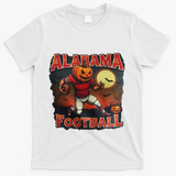 Alabama Football Halloween Pumpkin Player Spooky Alabama T-Shirt - White