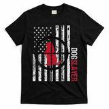 American Flag Prairie Dog Hunting Prairie Dog Slayer T-Shirt - Black