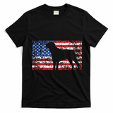American Flag Rottweiler Dog 4th Of July USA Gift T-Shirt - Black