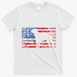 American Flag Rottweiler Dog 4th Of July USA Gift T-Shirt - White