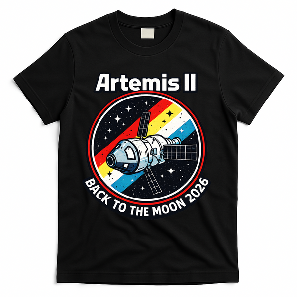 Artemis II Back To The Moon 2026 T-Shirt - Black