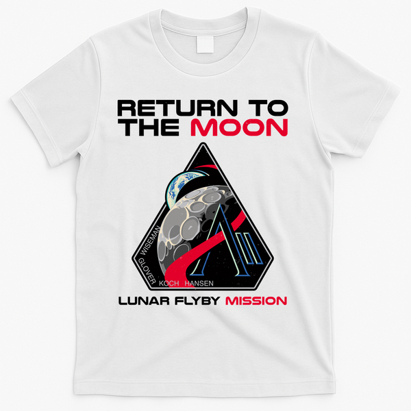 Artemis II Return To The Moon Lunar Flyby Mission 2026 T-Shirt - White