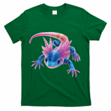 Axolotl Kawaii Cute Graphic T-Shirt - Green