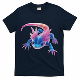 Axolotl Kawaii Cute Graphic T-Shirt - Navy