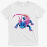 Axolotl Kawaii Cute Graphic T-Shirt - White