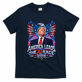 America Leads The AI Race Trump 2026 T-Shirt - Navy Blue