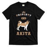 Akita Mom Or Akita Dad For Japanese Akita Or American Akita T-Shirt - Black