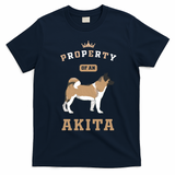 Akita Mom Or Akita Dad For Japanese Akita Or American Akita T-Shirt - Navy Blue