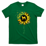 Akita Mom Sunflower Akita Inu Lover Gifts Dog Mom Mama T-Shirt - Irish Green