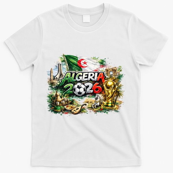Algeria North America Soccer Tournament 2026 T-Shirt - White