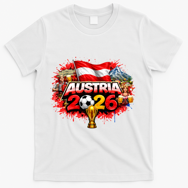 AUSTRIA North America Soccer Tournament 2026 T-Shirt - White