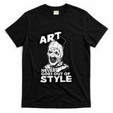 Art Never Goes Out Of Style Horror Clown T-Shirt - Black