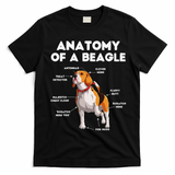 Anatomy of a Beagle Funny Beagle Dog Lover T-Shirt - Black