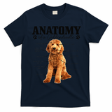 Anatomy Of A Goldendoodle Funny Cute Dog Doodle Mom Dad Gift T-Shirt - Navy Blue