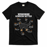Anatomy Of A Gordon Setter Fun Dog M.A.S.T.E.RS Lady T-Shirt - Black