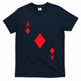 Ace Of Diamonds Playing Card T-Shirt - Navy