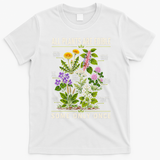 All Plants Are Edible Nature Lover's Botanical Guide T-Shirt - White