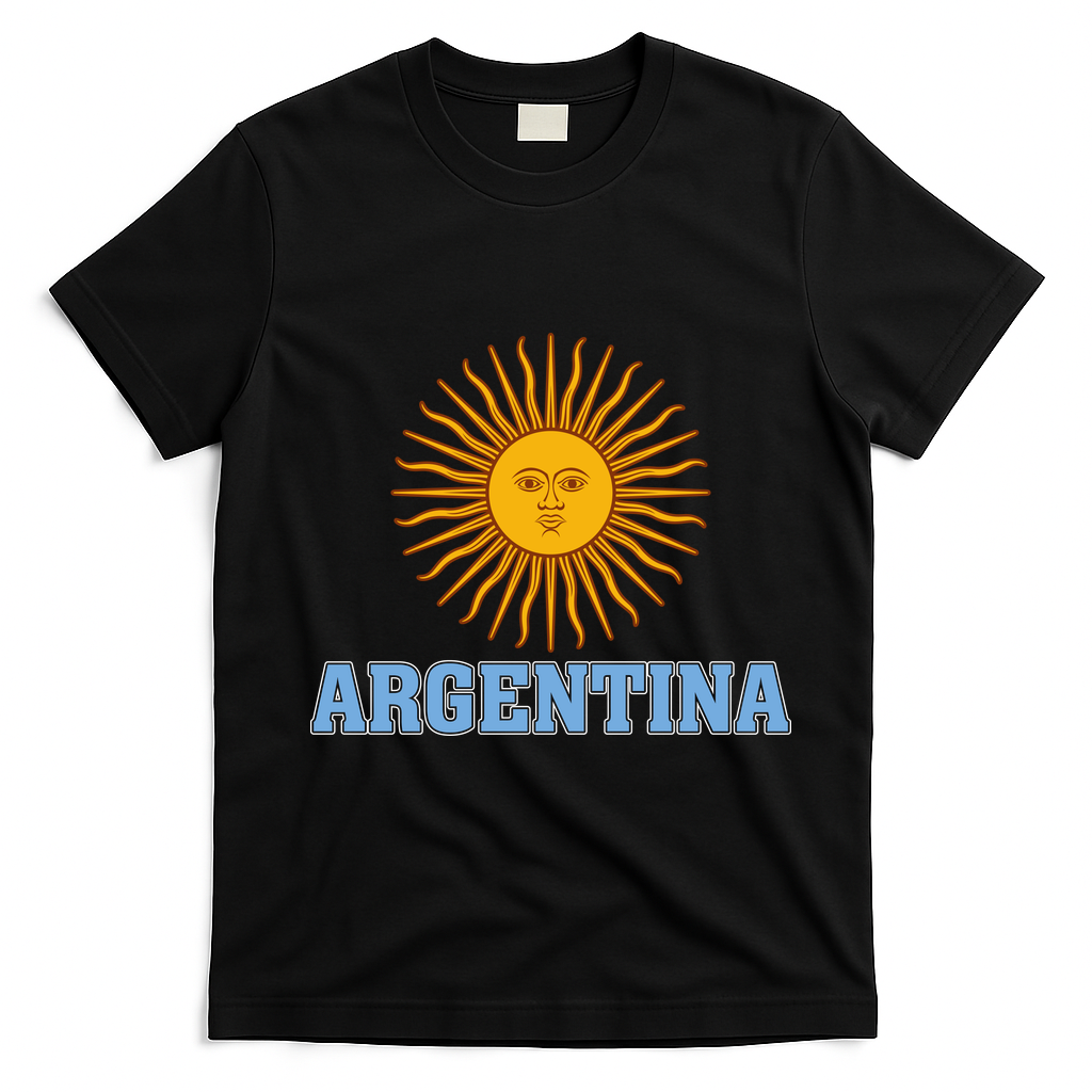 Argentina Sun T-Shirt - Black