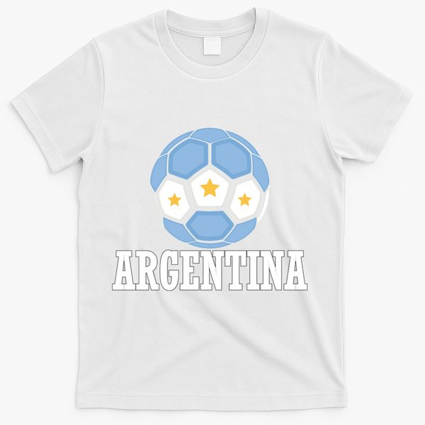 Argentina Soccer Fan Apparel T-Shirt - White