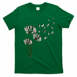 Australian Shepherd Flower Fly Dandelion Funny Dog Lovers T-Shirt - Irish Green