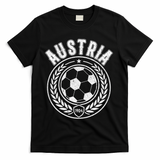 Austria Soccer Futbol Fan Country  T-Shirt - Black
