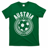 Austria Soccer Futbol Fan Country  T-Shirt - Green