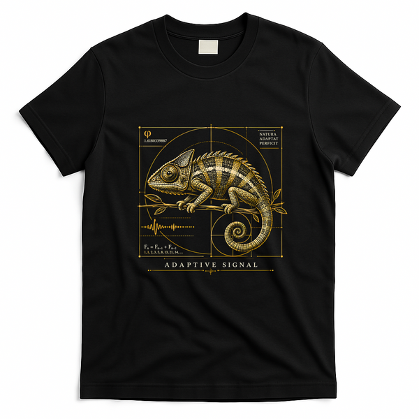 Adaptive Signal Golden Ratio Chameleon T-Shirt - Black