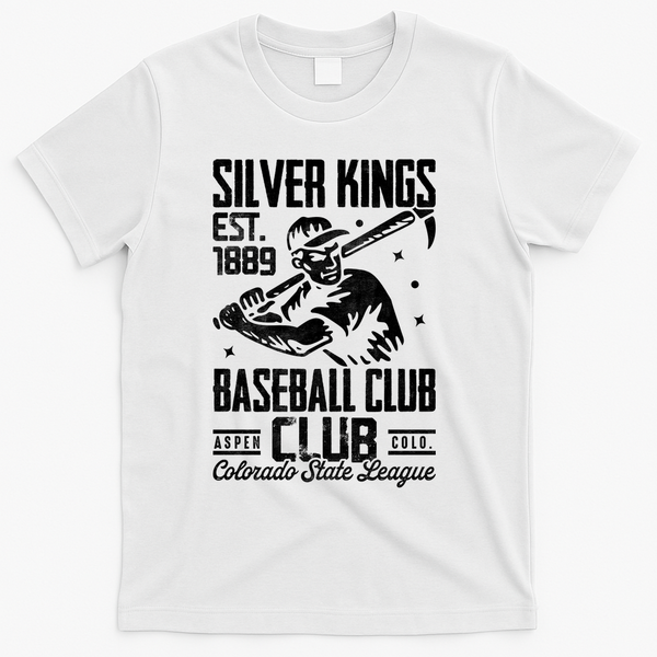 Aspen Silver Kings Colorado Vintage Baseball Team T-Shirt - White