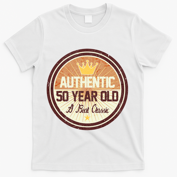 Authentic 50 Year Old Classic 50th Birthday T-Shirt - White