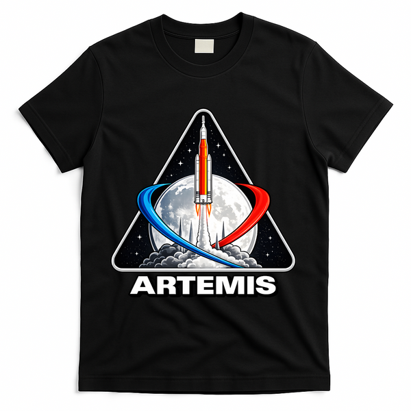 Artemis To The Moon T-Shirt - Black