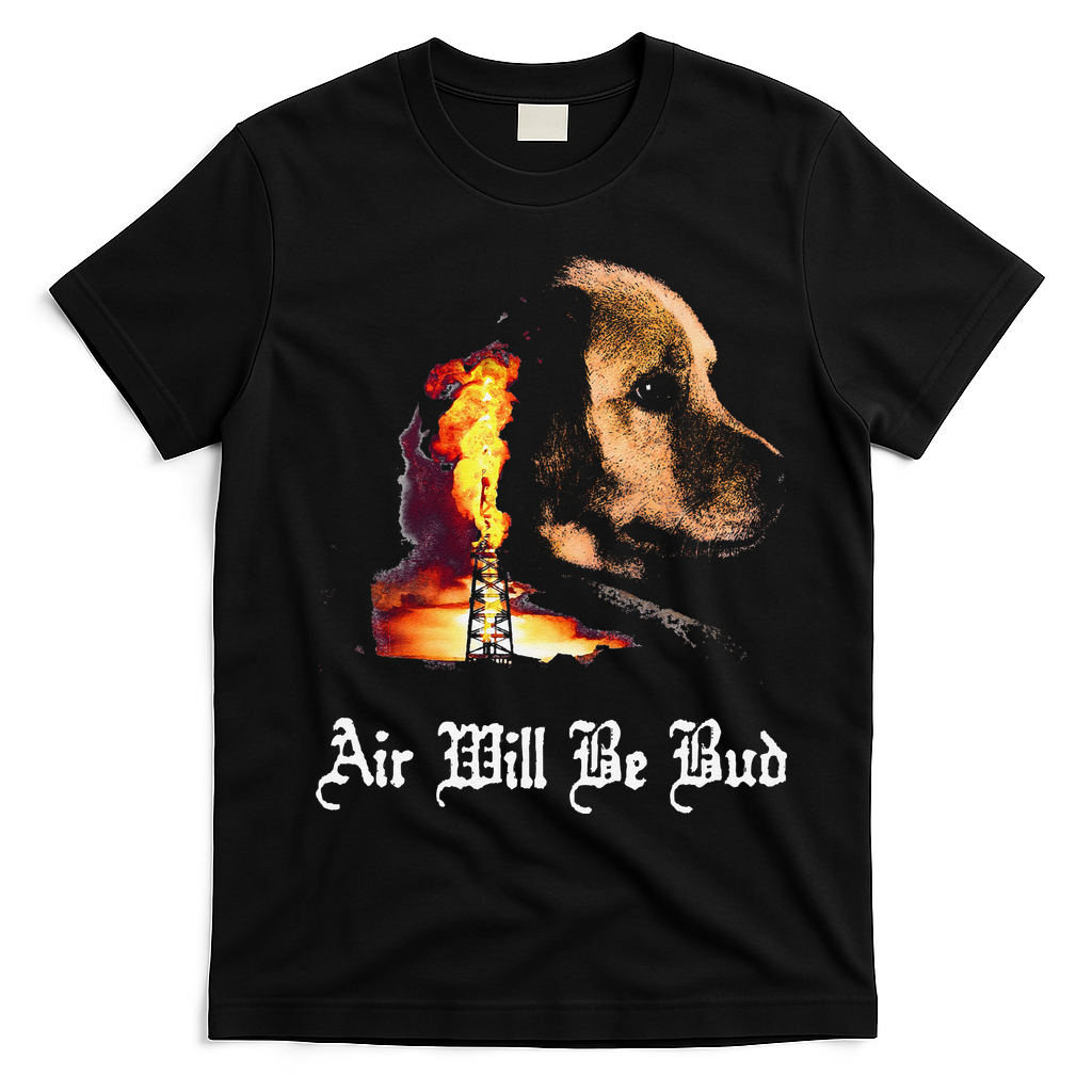 Air Will Be Blud Vintage Dog Air Will Be Blood T-Shirt - Black