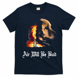 Air Will Be Blud Vintage Dog Air Will Be Blood T-Shirt - Navy Blue