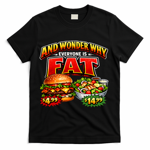 And Your Wonder Why Everyone Is Fat T-Shirt - Black