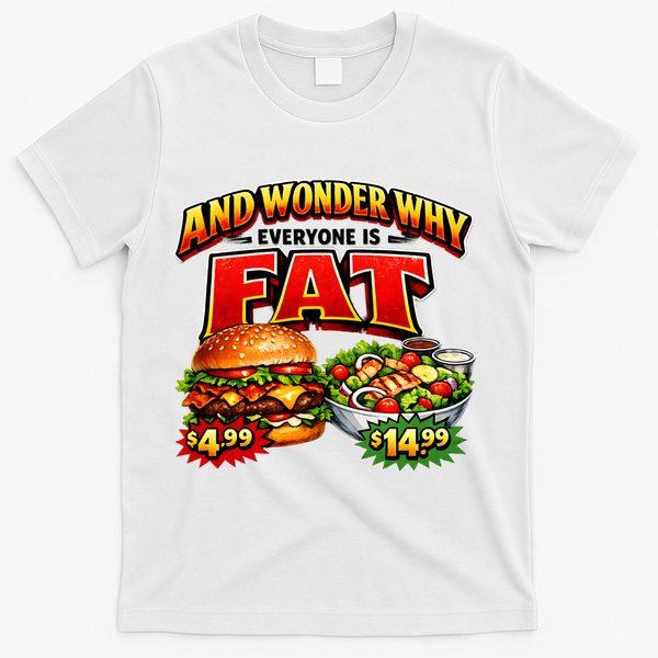 And Your Wonder Why Everyone Is Fat T-Shirt - White