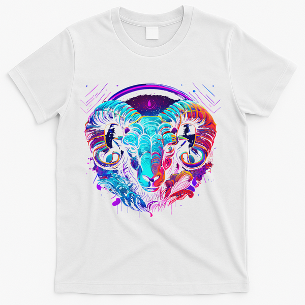 Aries Zodiac Sign Aries Astrology Cool Horoscope T-Shirt - White