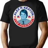 Alex P. Keaton for President Black T-Shirt - Black