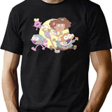 Amphibia - Plantar Family (Credits) Black T-Shirt - Green