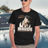 And Then There'S Maude Distressed Black T-Shirt - Navy