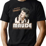 And Then There'S Maude Distressed Black T-Shirt - Green