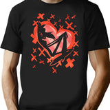 Angel Dust Valentines Day - Hazbin Hotel Premium Black T-Shirt - Black