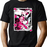 Angel Dust and Fat Nugget Selfie - Hazbin Hotel Essential Black T-Shirt - Green