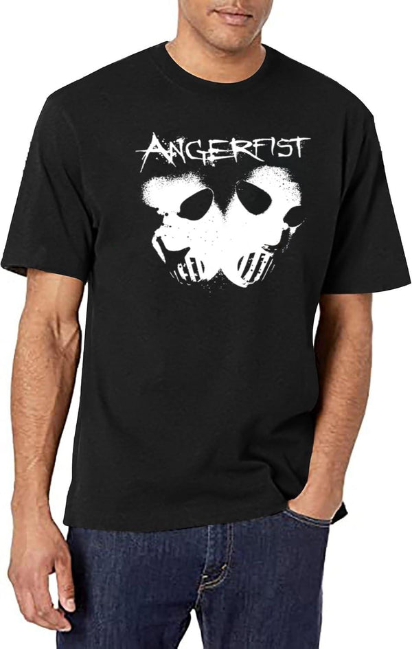 Angerfist Classic Black T-Shirt T-Shirt - White