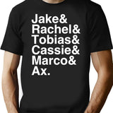 Animorphs Lineup List Black T-Shirt - Black
