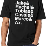 Animorphs Lineup List Black T-Shirt - White