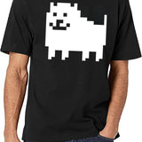 Annoying Dog - Undertale Black T-Shirt - White