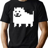 Annoying Dog - Undertale Black T-Shirt - Green