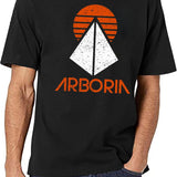 Arboria Institute (VintageDistressed) Classic Black T-Shirt - White