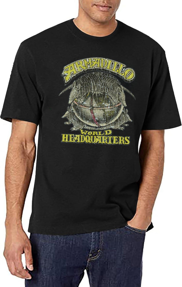 Armadillo World Headquarters 1970 Black T-Shirt - White