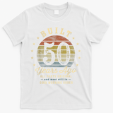 Built 50 Years Ago - All Parts Original Gifts 50th Birthday T-Shirt - White