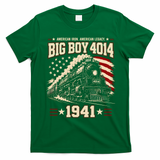 Big Boy 4014 Steam Locomotive American Legacy T-Shirt - Irish Green
